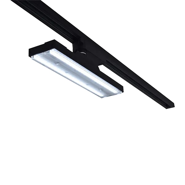 Sliežu apgaismojums B60 2 līniju 24W 60°CCT melns