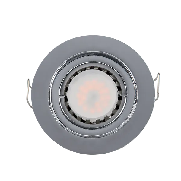 LED metallist ümmargune kohtvalgusti PAR 16 5.5W 2700-3000K satiinnikkel