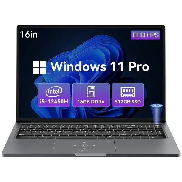 Nešiojamas kompiuteris Blackview AceBook-12K1 16" i5-12450H 16 GB RAM 512 GB SSD