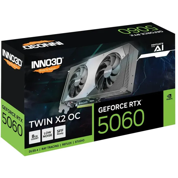 Vaizdo korta INNO3D N50602-08D7X-195070N GEFORCE RTX 5060 8 GB