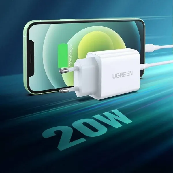 Сетевое зарядное устройство Ugreen 6957303864508 Белый 20 W