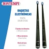 Būgnų pagaliukai Bontempi Elektrinis Juoda Šviesus