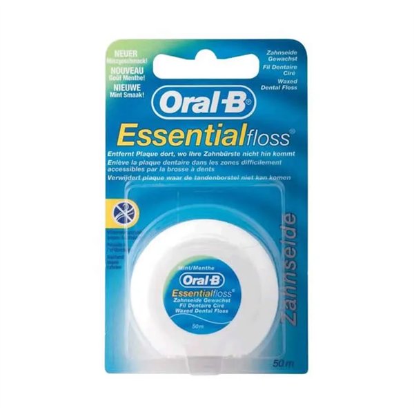 Oral-B Essential Floss Waxed Mint 50m