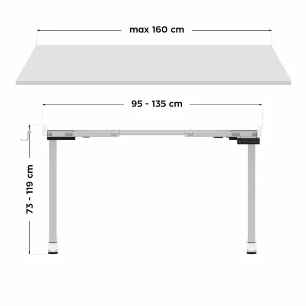 Adjustable support Mark Adler MA-XENO 4.5 WHITE White