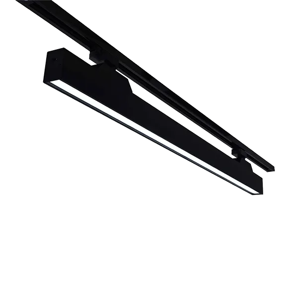 Sliežu apgaismojums T30 2 līniju 24W 30° CCT melns