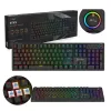 Klaviatūra Savio STYX BLUE Melns Daudzkrāsains QWERTY