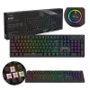 Klaviatūra Savio STYX BLUE Melns Daudzkrāsains QWERTY