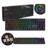 Klaviatūra Savio STYX BLUE Melns Daudzkrāsains QWERTY