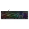 Klaviatūra Savio STYX BLUE Melns Daudzkrāsains QWERTY