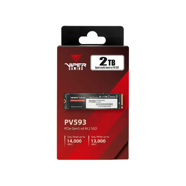 Kõvaketas Patriot Memory PV593P2TBM28H 2 TB SSD