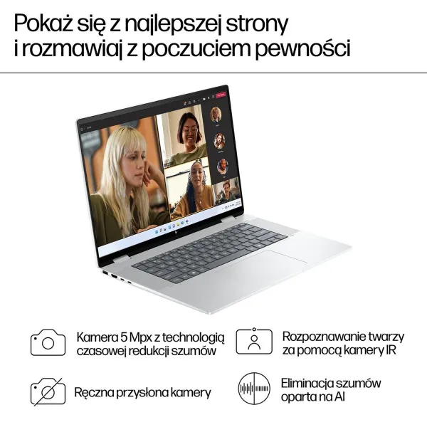 Nešiojamas kompiuteris HP 9S1R5UA 16" Intel Core Ultra 5 125U 16 GB RAM 512 GB SSD (Naudoti A+)