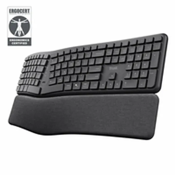 Klaviatuur Trust 25459 Must QWERTY