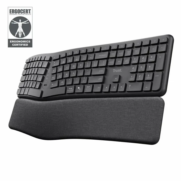 Klaviatuur Trust 25459 Must QWERTY