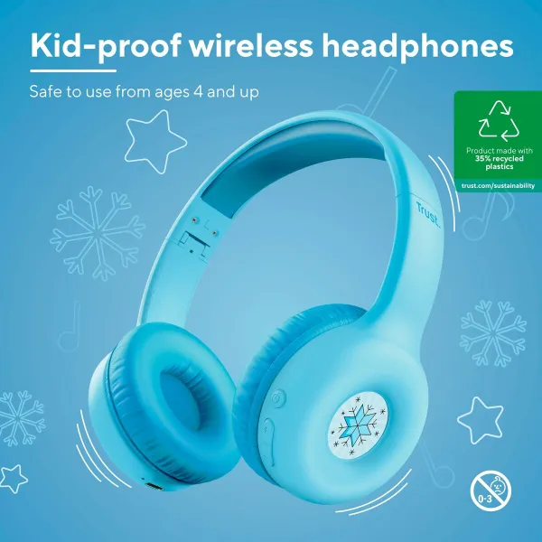 Bluetooth Kõrvaklapid Trust 25275 Sinine