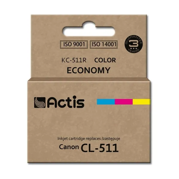Originali rašalo kasetė Actis KC-511R Žydra / Rausvai raudona / Geltona