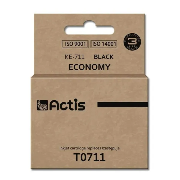 Alkunperäinen mustepatruuna Actis KE-711 Musta