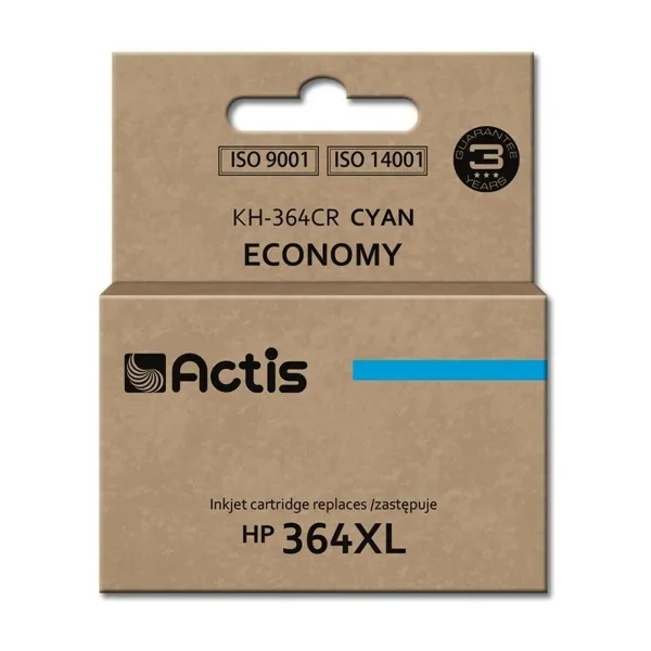 Alkunperäinen mustepatruuna Actis KH-364CR Sininen Syaani