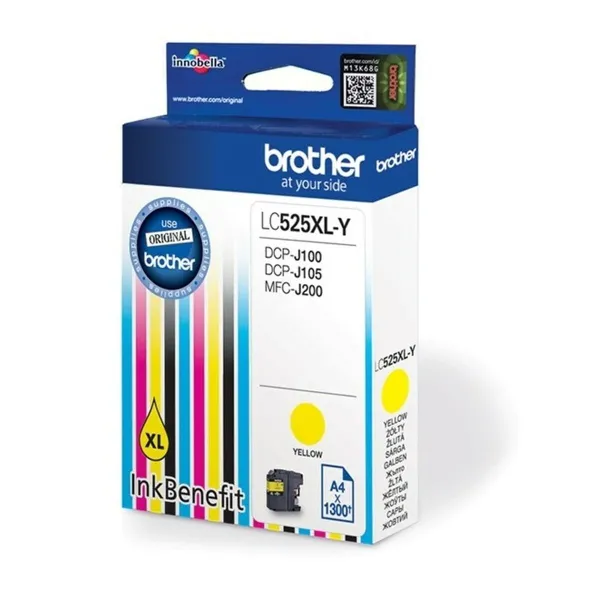Originali rašalo kasetė Brother LC525XL-Y Geltona