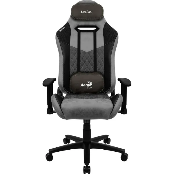 Žaidimų kėdė Aerocool DUKE AeroSuede 180º Juoda Pilka