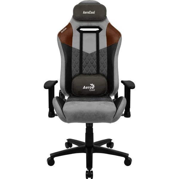 Žaidimų kėdė Aerocool DUKE AeroSuede 180º Juoda Pilka