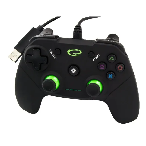 Žaidimų valdiklis Esperanza Vanquisher GX550 USB 2.0 Juoda PC PlayStation 3