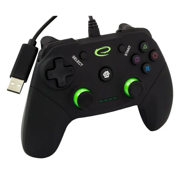 Žaidimų valdiklis Esperanza Vanquisher GX550 USB 2.0 Juoda PC PlayStation 3