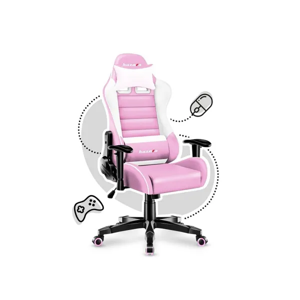 Žaidimų kėdė Huzaro HZ-Ranger 6.0 Pink Balta