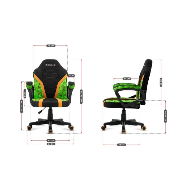 Žaidimų kėdė Huzaro HZ-Ranger 1.0 Pixel mesh Raštuotas