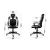 Spēļu Krēsls Huzaro HZ-Force 2.5 White Mesh         Balts Melns