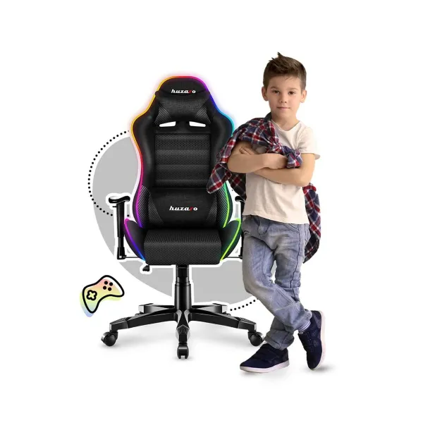 Žaidimų kėdė Huzaro HZ-Ranger 6.0 RGB Juoda
