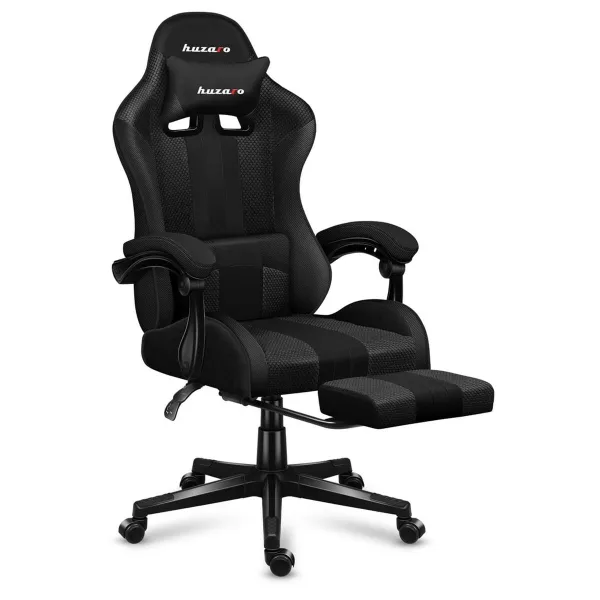 Žaidimų kėdė Huzaro HZ-Force 4.7 Carbon Mesh Juoda