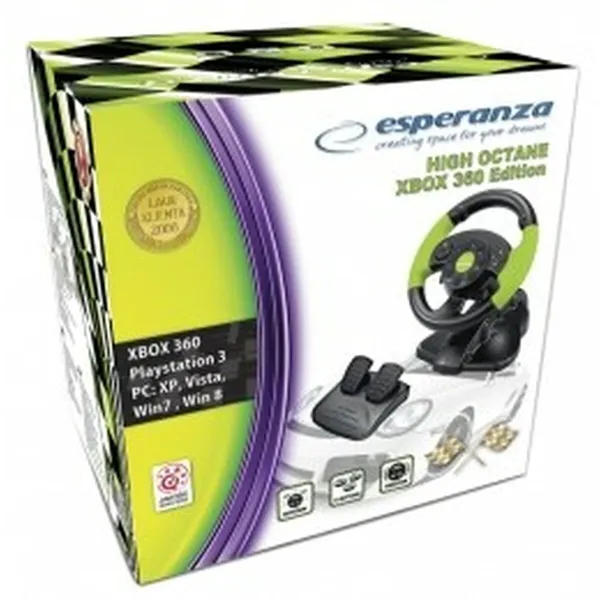 Lenktynių vairas Esperanza EG104 PlayStation 3 xbox 360