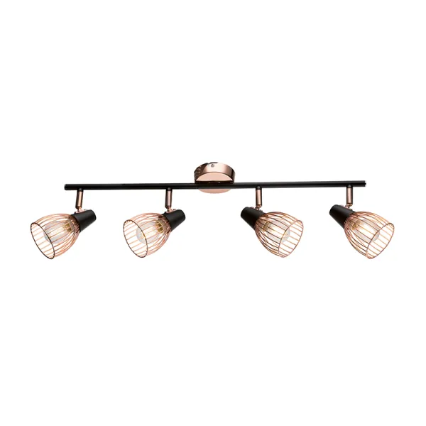 AMBIX KOHTVALGUSTI 4XE14 MUST/VASK