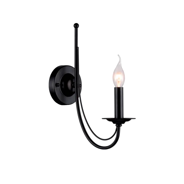 ANGELA WALL LAMP 1XE14 BLACK