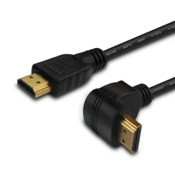 HDMI Kabelis Savio CL-108 Leņķots Melns 1,5 m