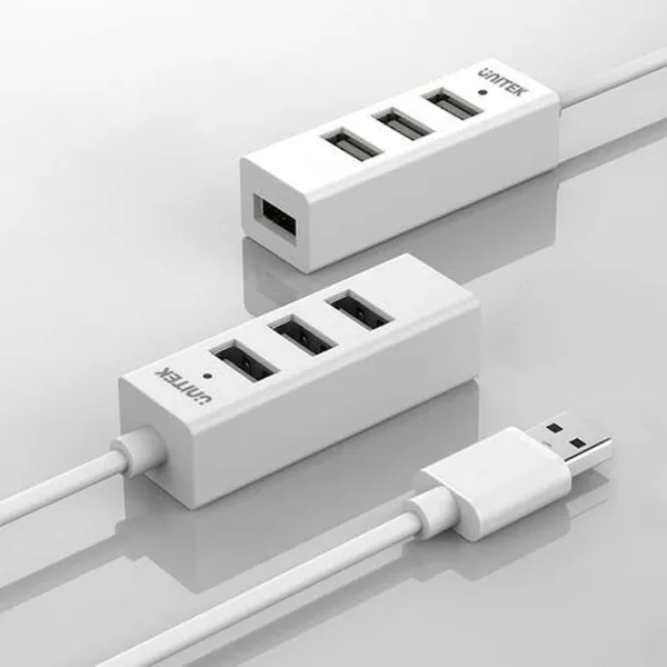 3-Port USB Hub Unitek Y-2146 Balts