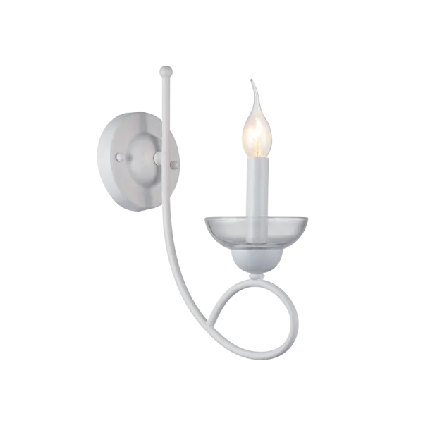ASHLEY sienas lampa 1XE14 balta