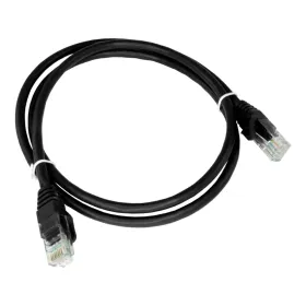 UTP kategoria 6 jäykkä verkkokaapeli Alantec KKU6CZA0.5 Musta 50 cm