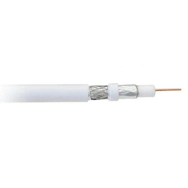 Coaxial TV antena Kabelis Libox PCC80 Balts 100 m