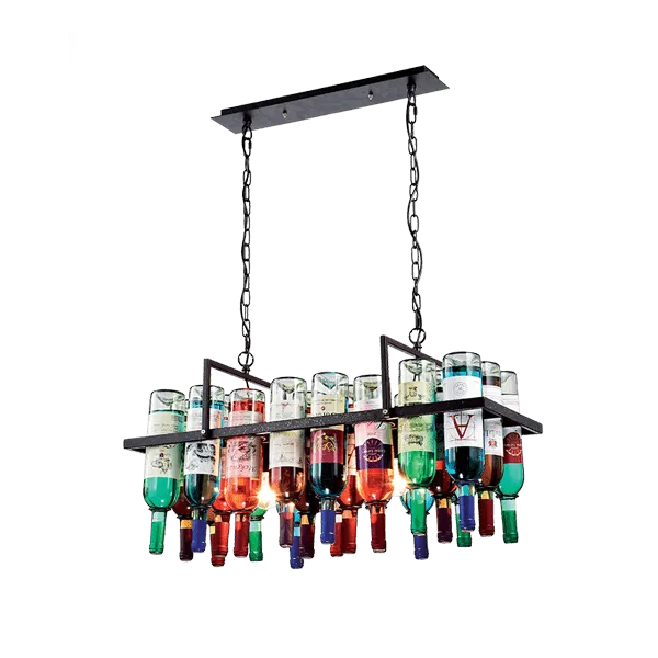 BOTTLES CHANDELIER 2XE27 780X300mm