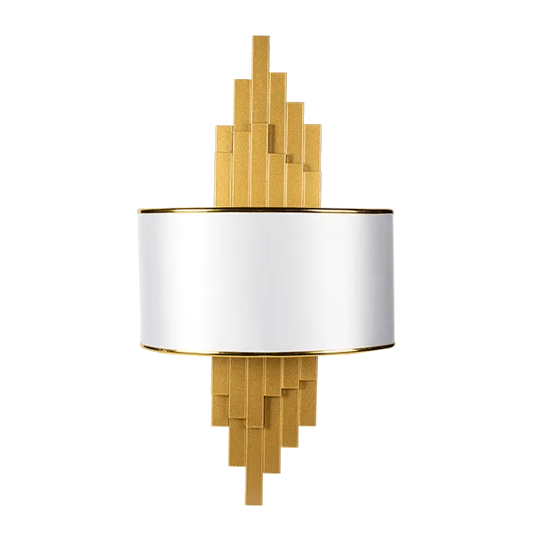 BRETON WALL LAMP 2XE14 GOLD/WHITE