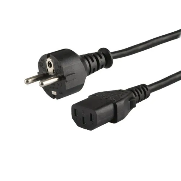 Maitinimo kabelis Savio CL-138 Juoda IEC C13 1,2 m