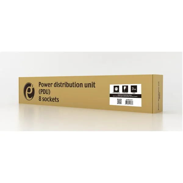 Ilgintuvas, 19 "8, Tomas Schuko, su įjungimo / išjungimo jungikliu GEMBIRD EG-PDU-014-F (3 m)