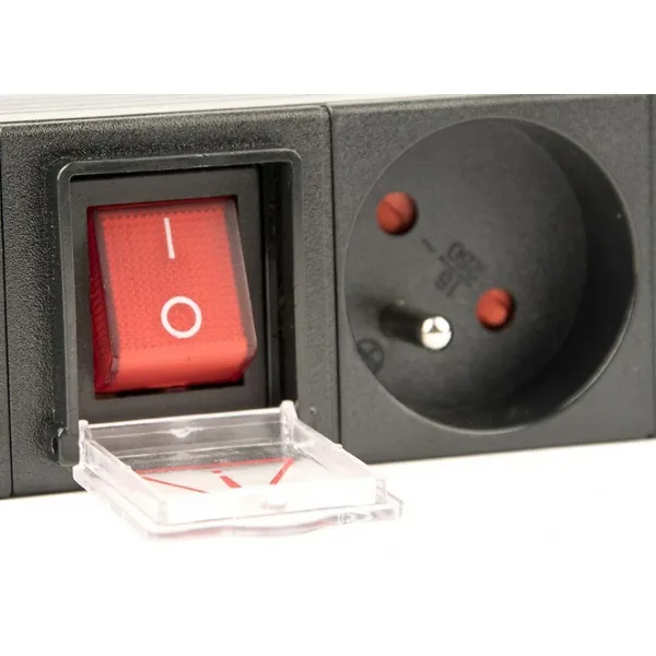 Ilgintuvas, 19 "8, Tomas Schuko, su įjungimo / išjungimo jungikliu GEMBIRD EG-PDU-014-FC14 (3 m)