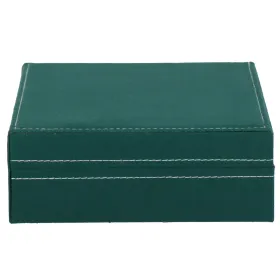 Rotaslietu lādīte Springos HA1043, 28x19,5x7 cm, zaļš samta organizators ar 17 nodalījumiem