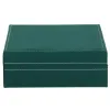 Papuošalų dėžutė Springos HA1043, 28x19,5x7 cm, žalias aksominis organizatorius su 17 skyreliais