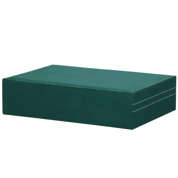 Korurasia Springos HA1043, 28x19,5x7 cm, vihreä samettinen järjestelijä 17 lokerolla