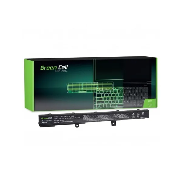 Sülearvuti aku Green Cell AS75 Must 2200 mAh