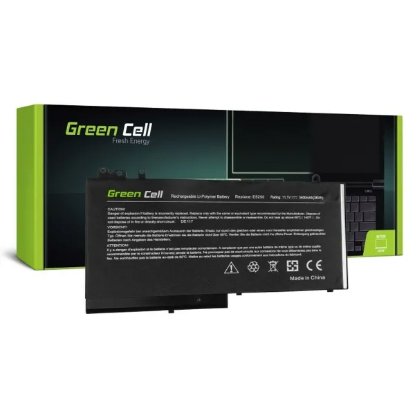 Nešiojamo kompiuterio baterija Green Cell DE117 Juoda 3400 mAh