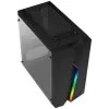 ATX pusiau bokšto tipo korpusas Aerocool Bolt Mini RGB Juoda Spalvotas